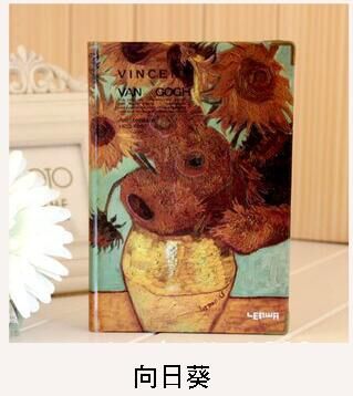 Genuine fashion boutique Lianhua A5 Van Gogh color hard copy diary hardcover notebook Notepad A5-2242C7