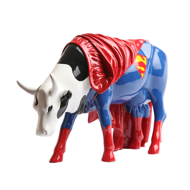 Western abstract creative high-grade resin super cow shape decoration living room bedroom decoration animal ornaments2