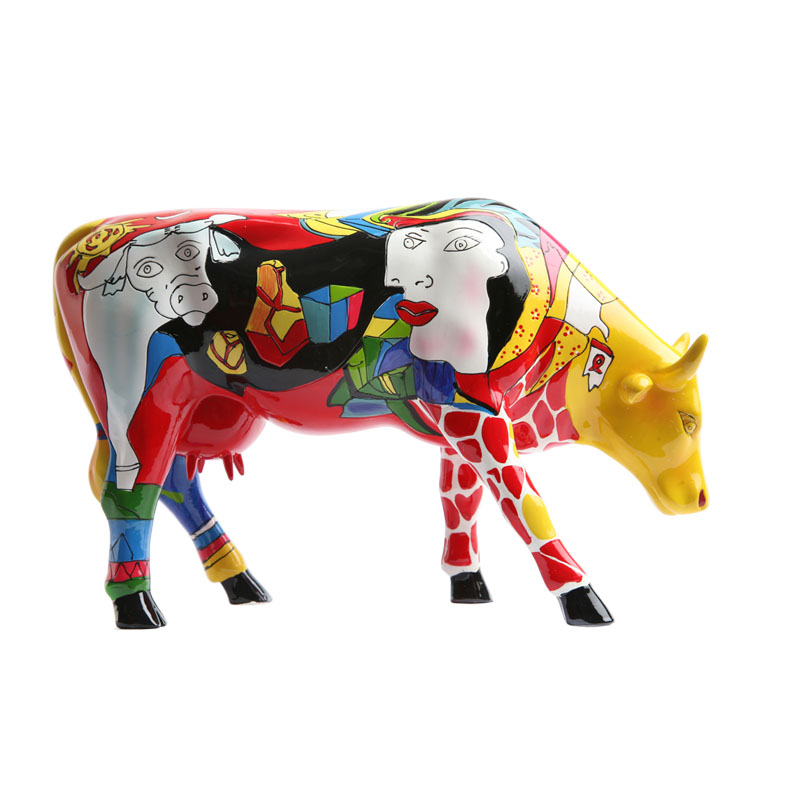 Western abstract creative high-grade resin ornaments for room decoration other African cattle animal ornaments3