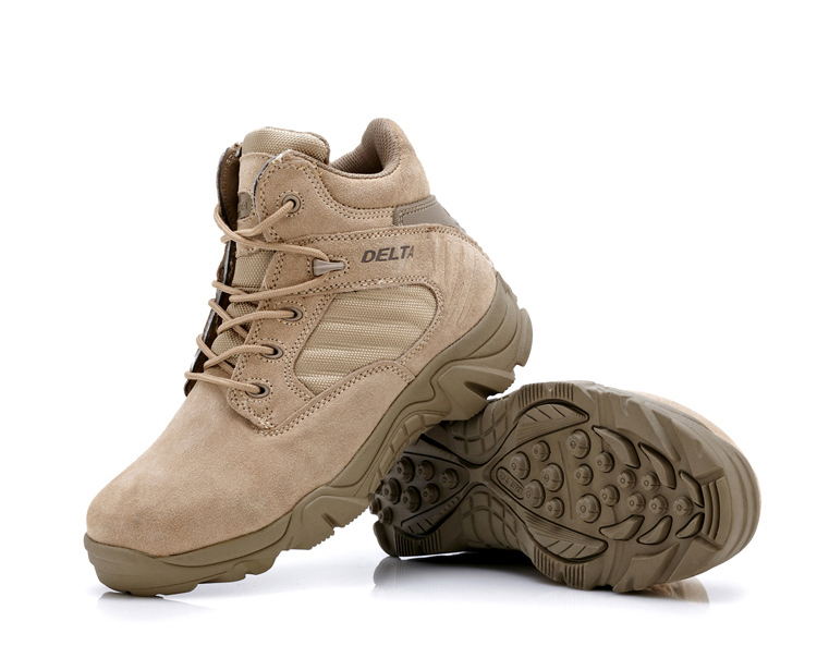 Four dimensional outdoor army fan delta low Gang combat boots desert boots male high Gang warm air tactical boots14