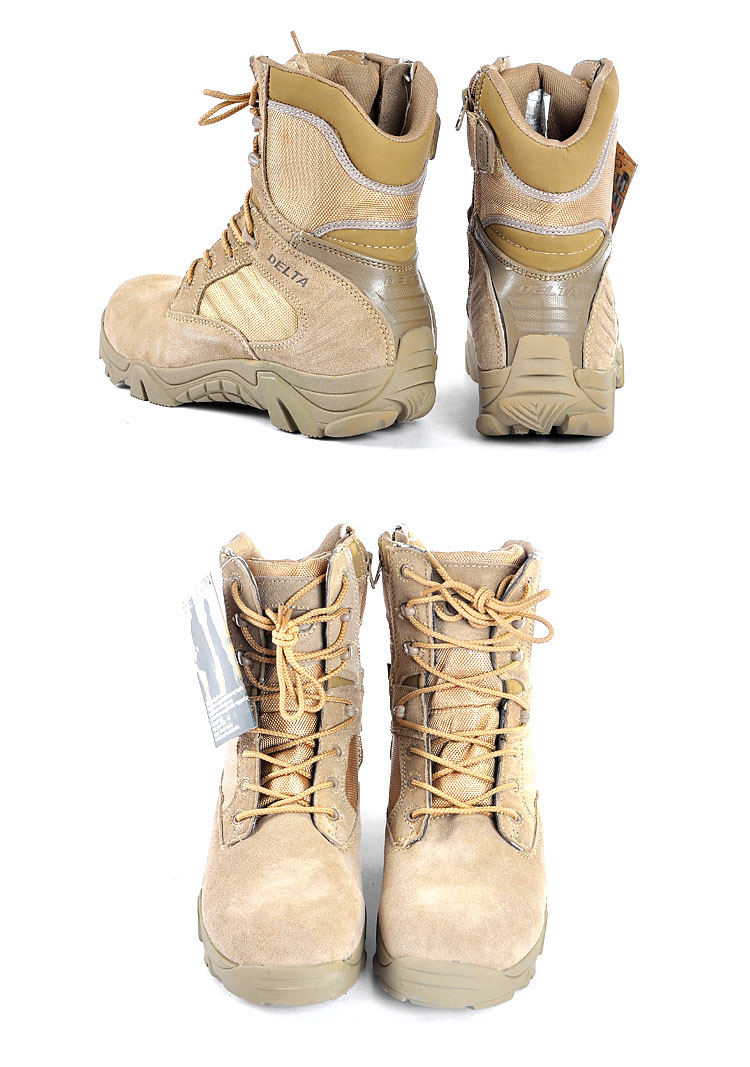 Four dimensional outdoor army fan delta low Gang combat boots desert boots male low Gang warm air tactical boots4