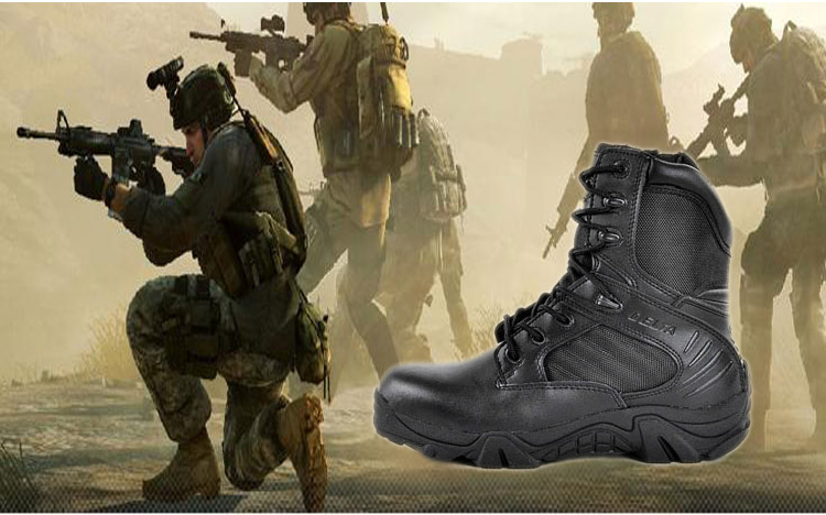 Four dimensional outdoor army fan delta low Gang combat boots desert boots male low Gang warm air tactical boots1