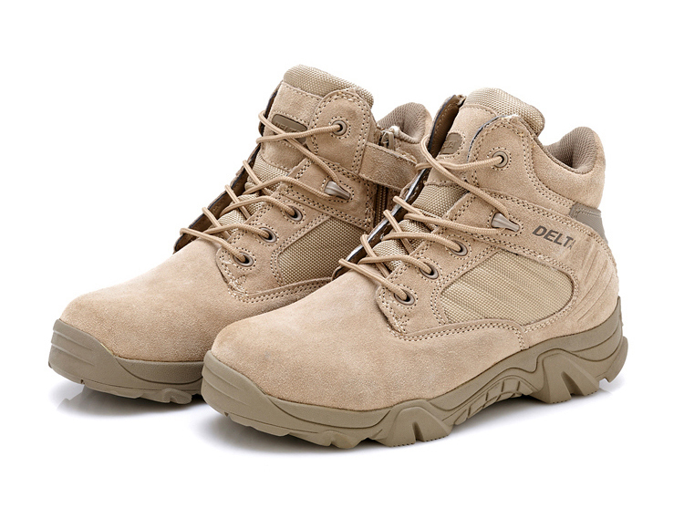 Four dimensional outdoor army fan delta low Gang combat boots desert boots male high Gang warm air tactical boots17