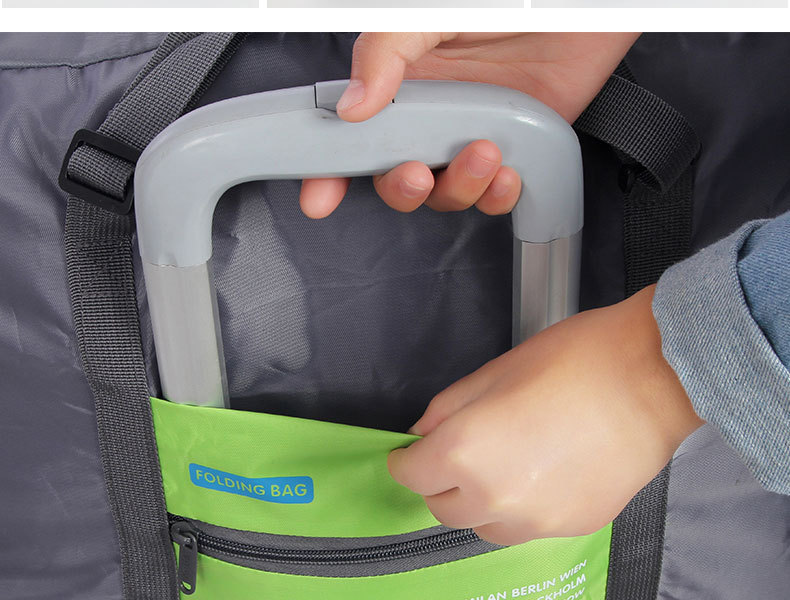 Bursting large capacity suitcase hand-held waterproof nylon folding and absorbing bag7