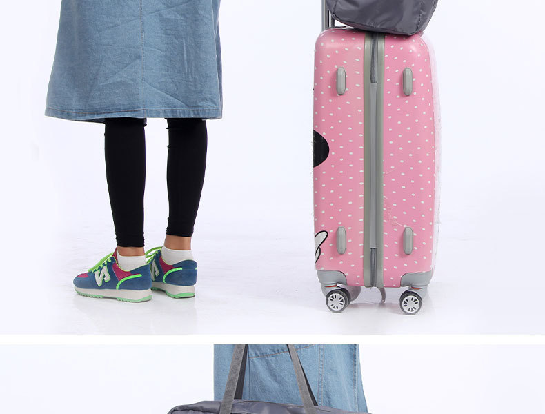 Bursting large capacity suitcase hand-held waterproof nylon folding and absorbing bag9