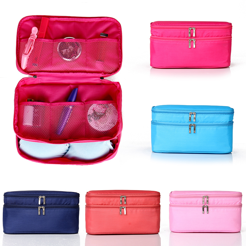 Oxford cloth and Korean version of the double lingerie bra bag and Bag Makeup Bag3