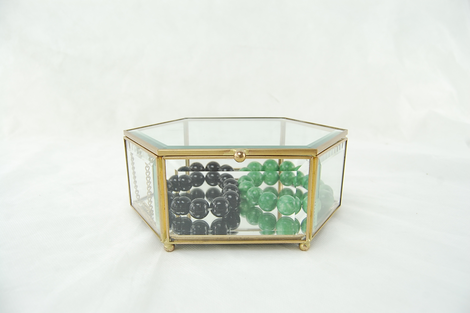European simplified transparent glass jewelry box jewelry box display box1
