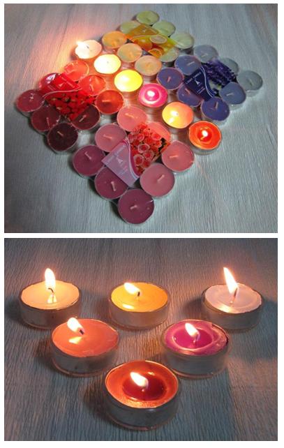 9 small tea candles fitted with aluminum cover and decorative atmosphere to adjust gifts3