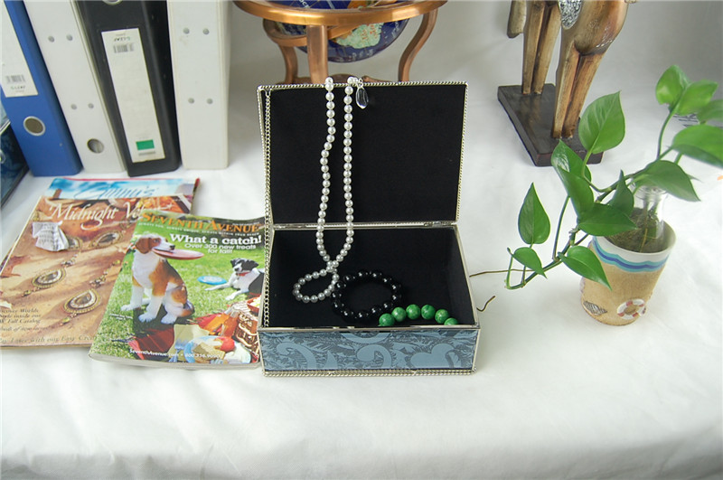European classical glass mirror jewellery box jewel box jewelry box3