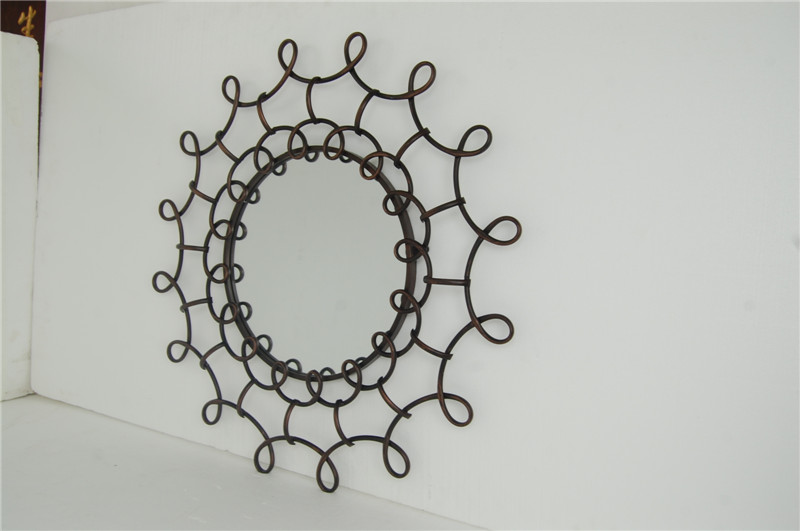 European style high-end creative hanging wall mirror decorative mirror2