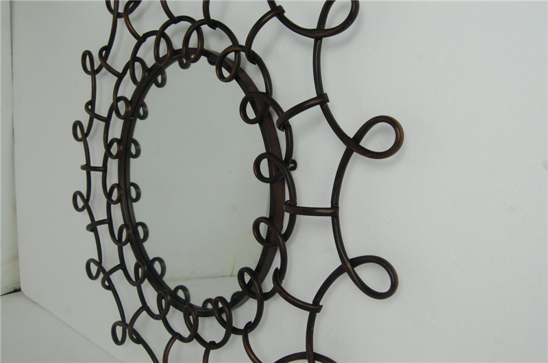 European style high-end creative hanging wall mirror decorative mirror3