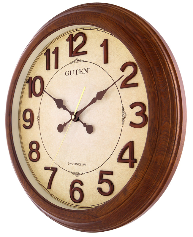 GD937-1 high-end stereo calibration achieve success and win recognition willow wood wall clock3