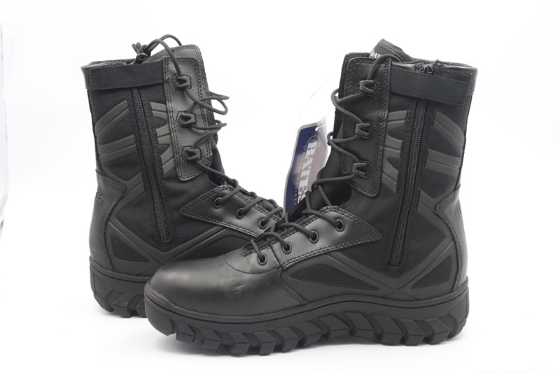 Four-dimensional equipment outdoors B589 training tactical boots and high strength zipper training Gao Bangxue4