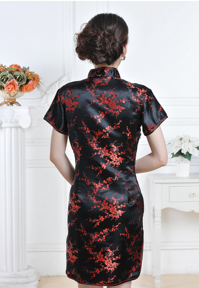 Plum blossom short cheongsam2