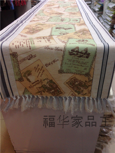 European plant flower tea table table TV cabinet mat cloth high-grade fabric cotton entrance gift2