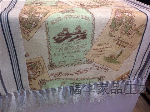 European plant flower tea table table TV cabinet mat cloth high-grade fabric cotton entrance gift5