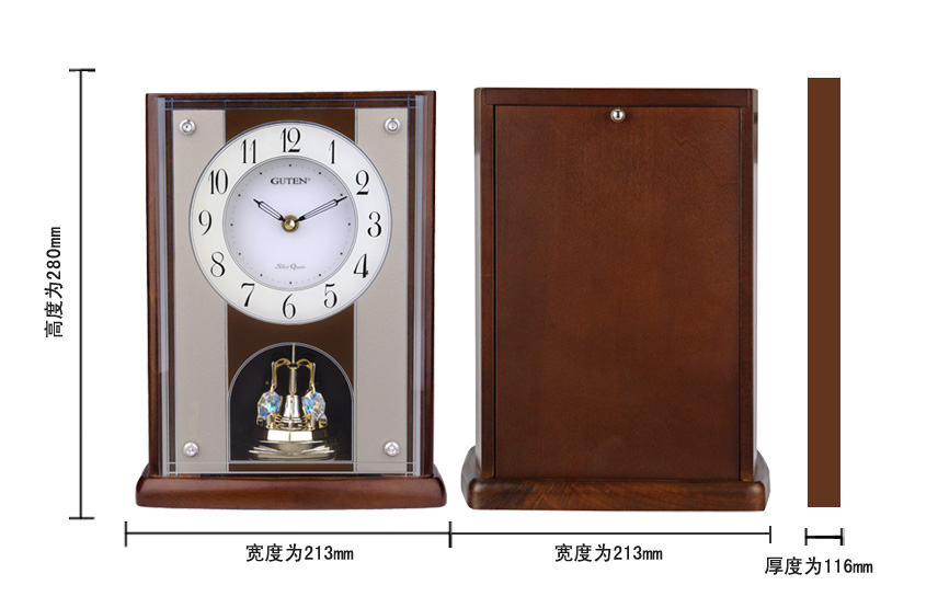 GD413-1 Ladies - senior wood pendulum clock1