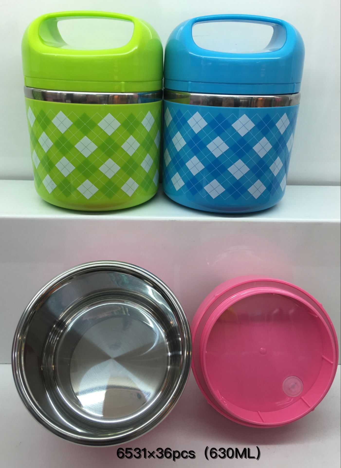 Huamei double insulation stainless steel lunch box2