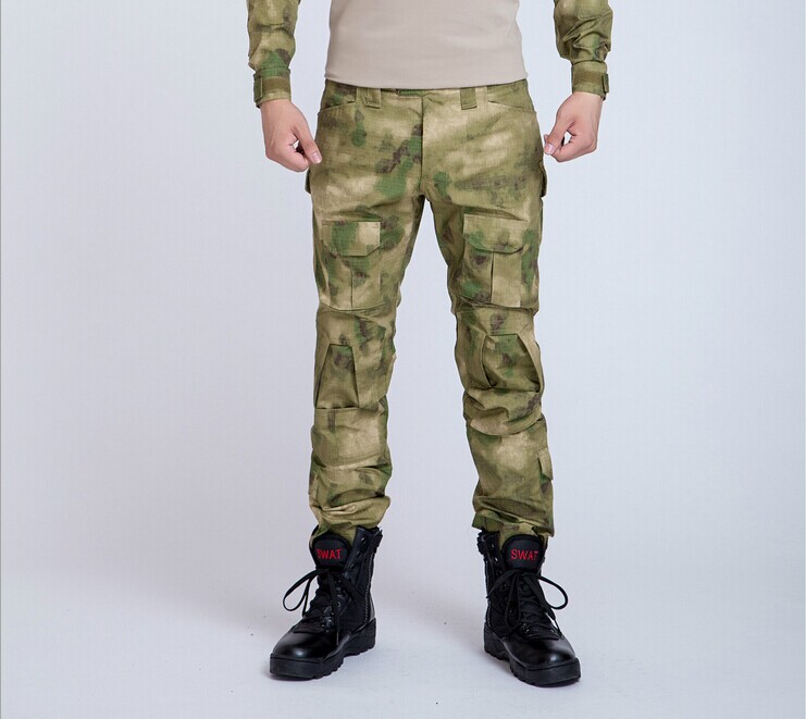 Cotton tactical trousers, knee protector, trousers army, four-dimensional pants, trousers and python color ACUCP men and women8