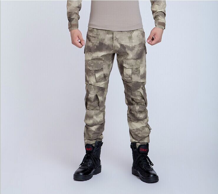 Cotton tactical trousers, knee protector, trousers army, four-dimensional pants, trousers and python color ACUCP men and women2