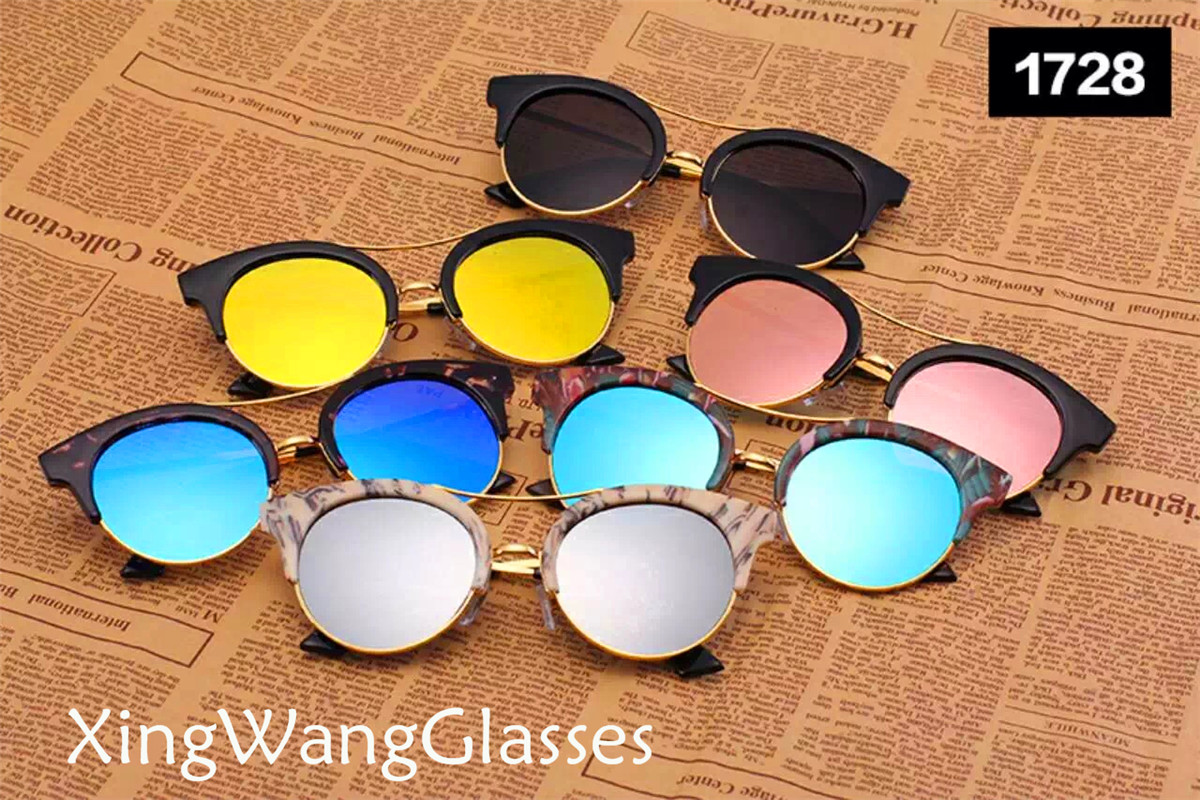 South Korea V brand with double beam colorful Sunglasses7