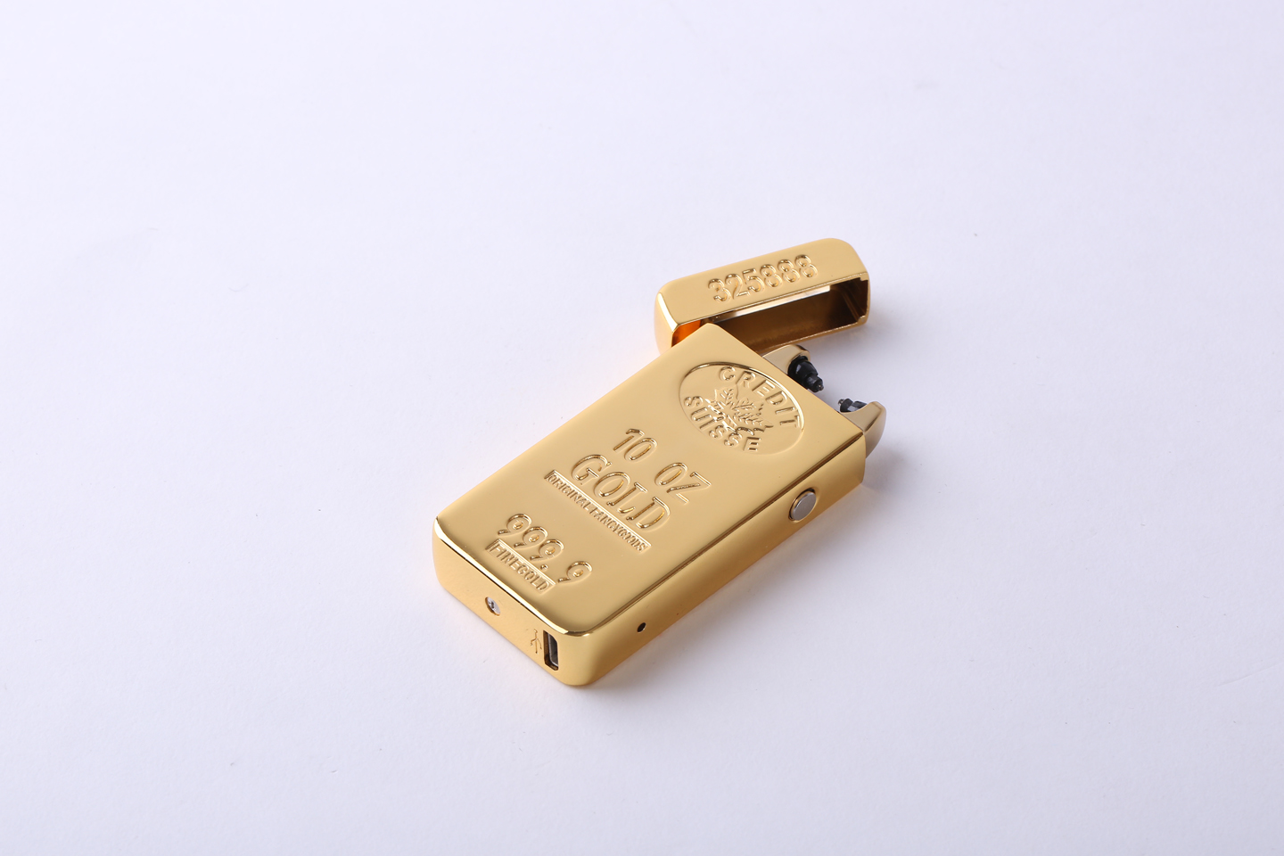 813 gold bar charging lighter7