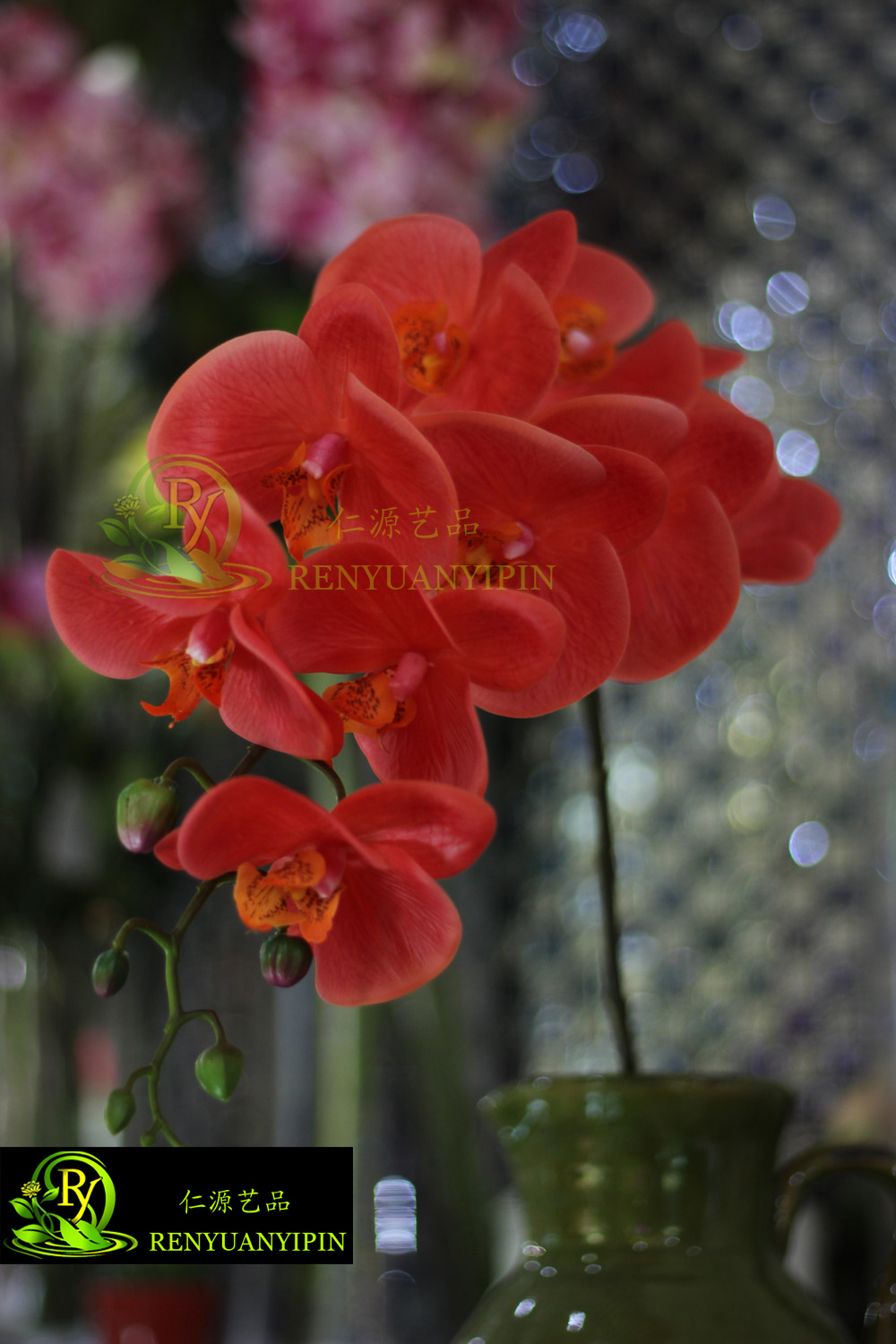 Simulation flowers of Phalaenopsis Phalaenopsis emulation plant home decoration5