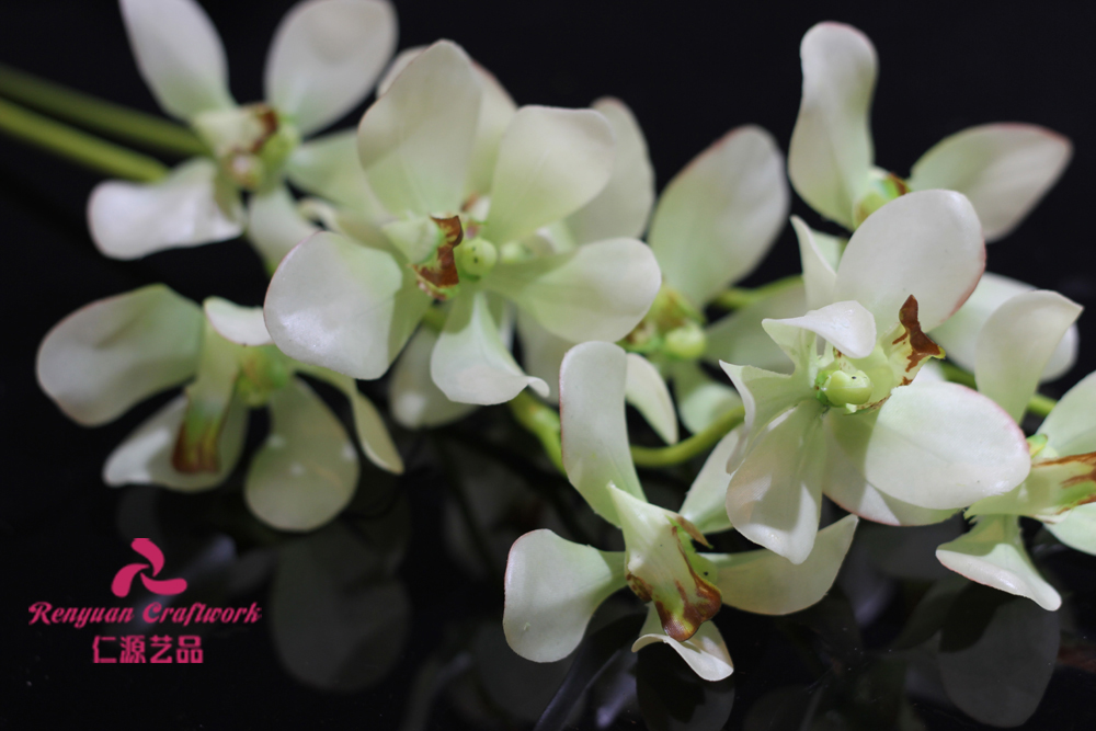 Simulation flowers of Chinese Dendrobium emulation plant home decoration4