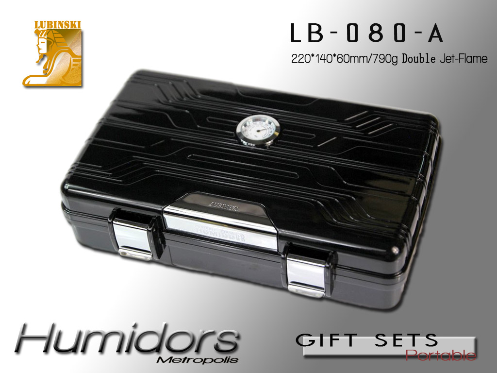 LB-080 portable cigar moisturizing box suit2