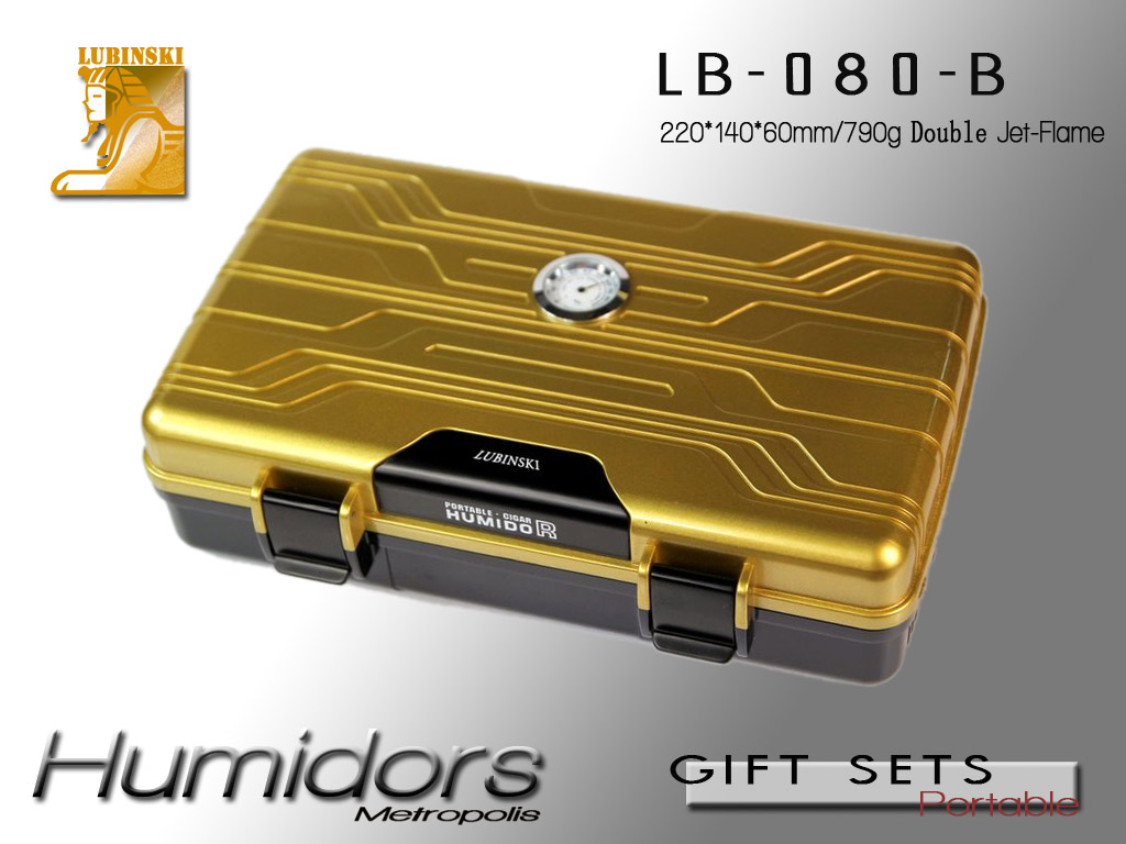 LB-080 portable cigar moisturizing box suit3