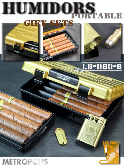 LB-080 portable cigar moisturizing box suit5