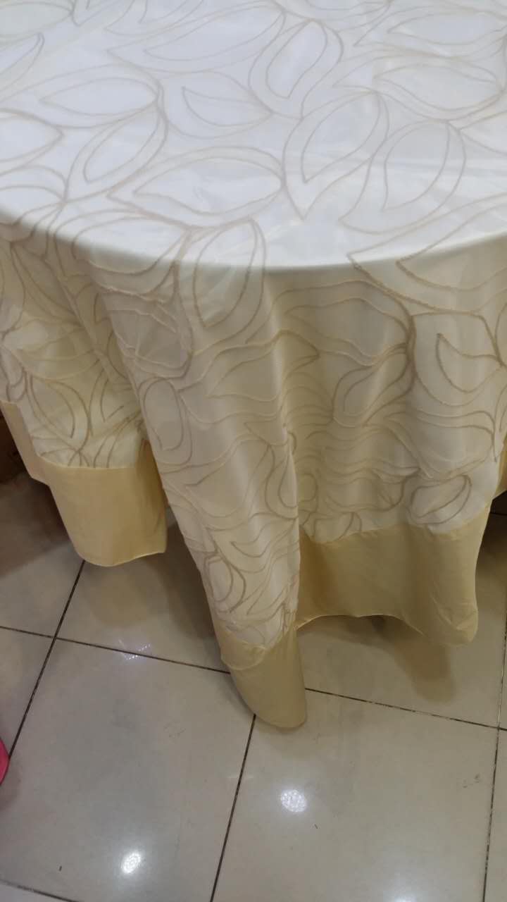 Western-style pastoral style simple large leaf flower tablecloth4