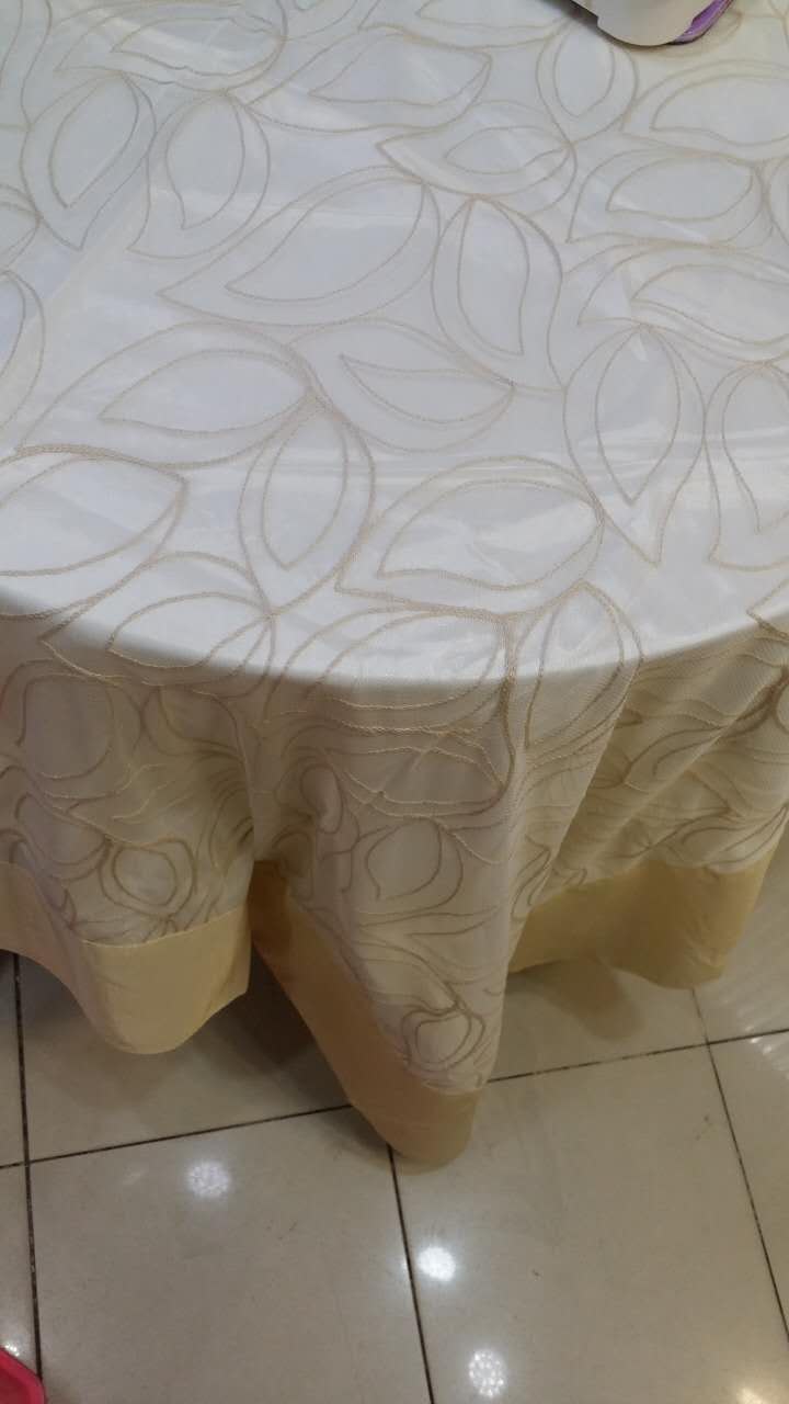 Western-style pastoral style simple large leaf flower tablecloth1