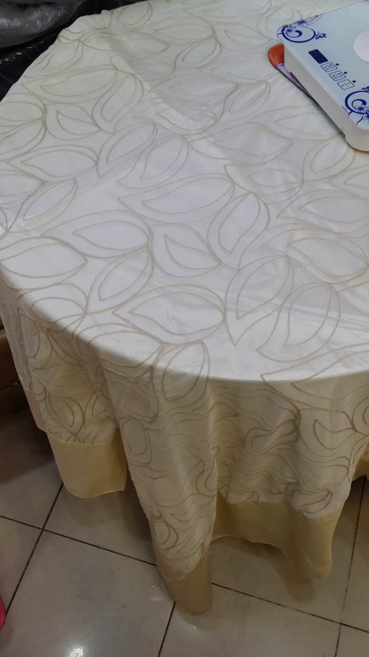 Western-style pastoral style simple large leaf flower tablecloth2