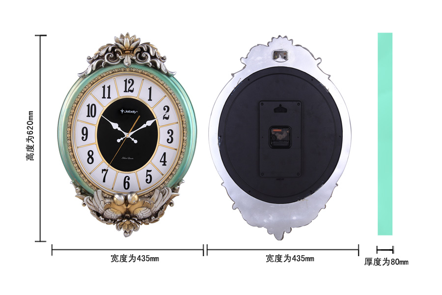 The eternal witness of European royal style advanced resin wall clock5