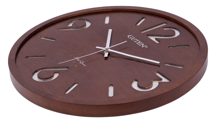 GD922-1 diaokeshiguang, convex glass round wooden hollow aluminum word clock4