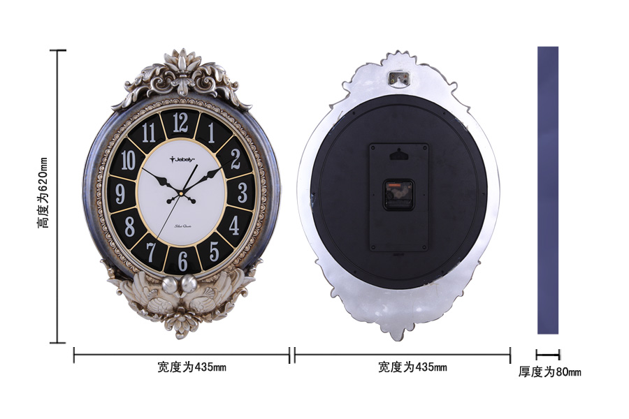 The eternal witness of European royal style advanced resin wall clock1