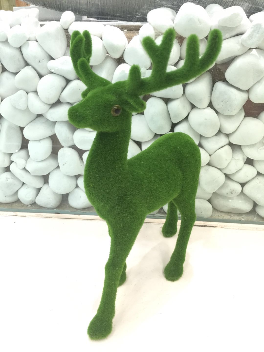 Western style green deer hair ornaments Home Furnishing decorative ornaments animal ornaments2