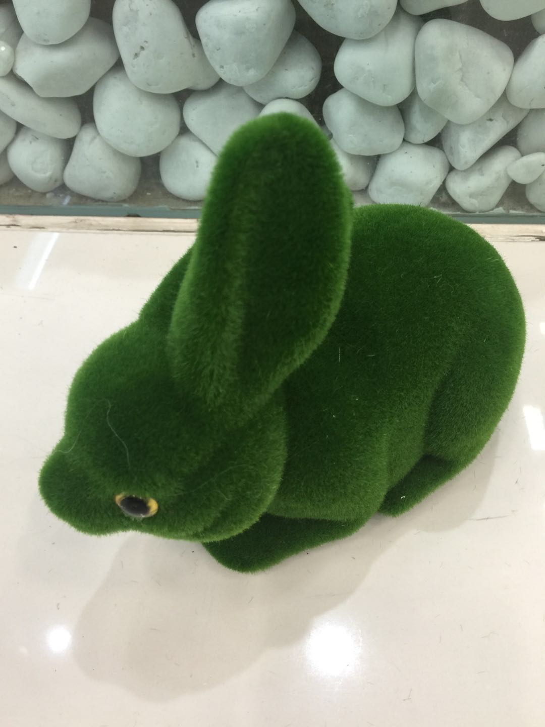 Western style green rabbit hair ornaments Home Furnishing decorative ornaments animal ornaments2