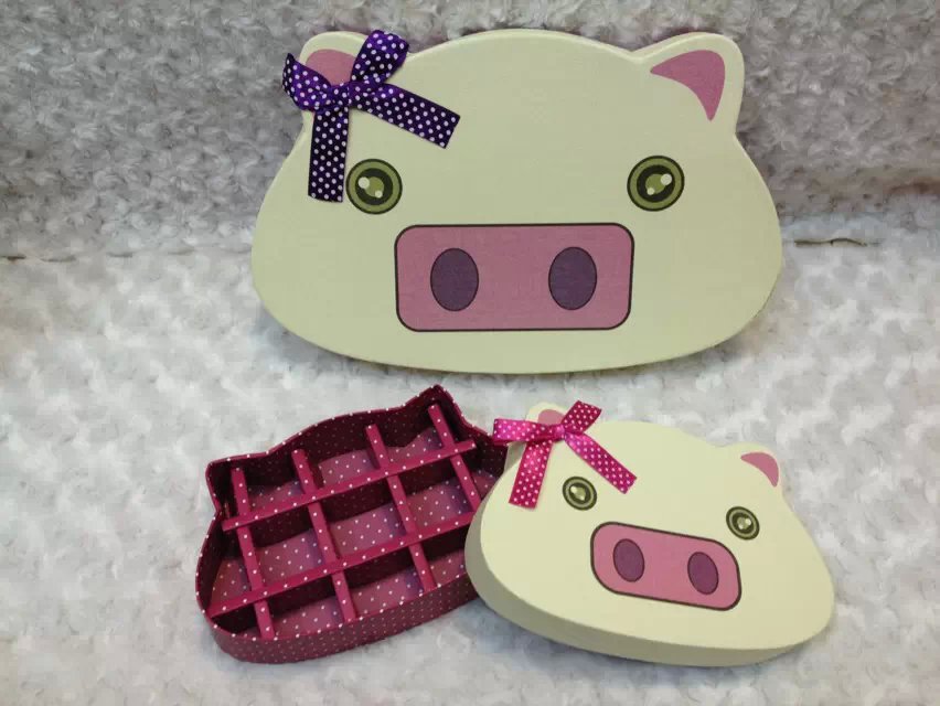 The new cute pig 24 chocolate packaging box gift box Kawasaki rose box special offer wholesale2