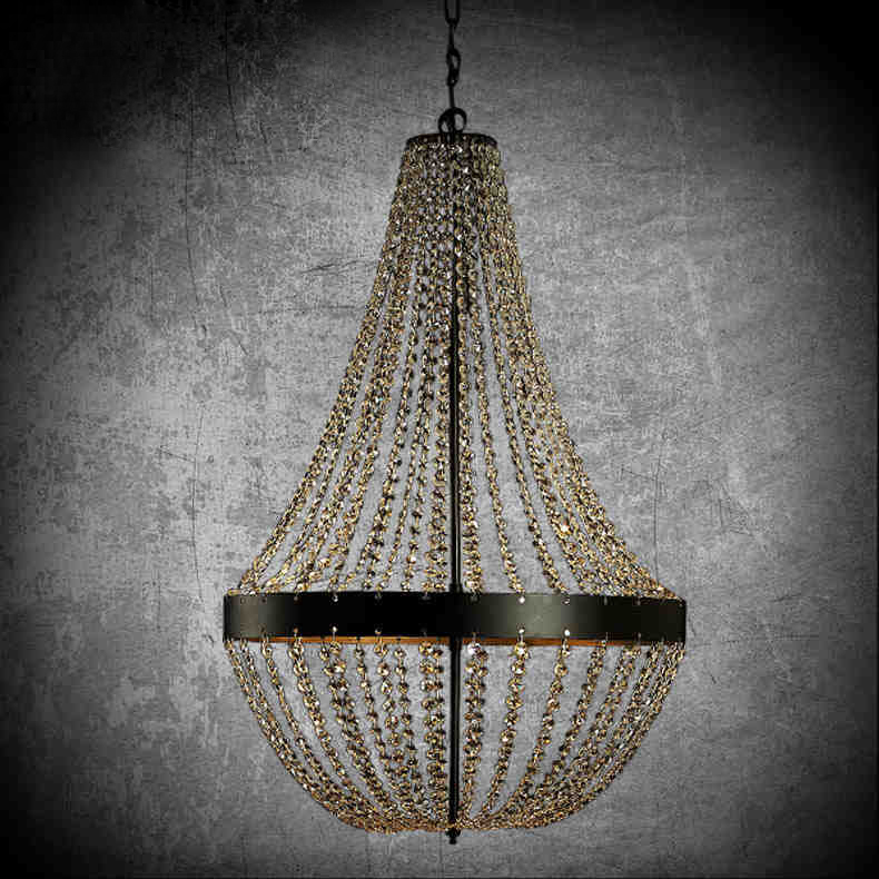 Simple crystal bottle shaped 5 chandeliers, personality ornamental crystal 5 chandeliers, retro American chandeliers, storefront ornamental lighting chandeliers2