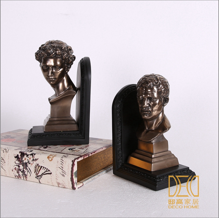 American soft decoration ornaments cold bronze crafts head office decoration decoration bookend11