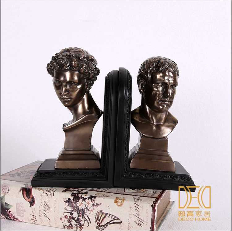 American soft decoration ornaments cold bronze crafts head office decoration decoration bookend1