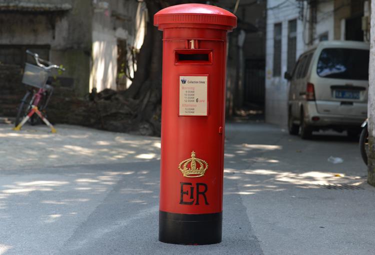 Pure tin exquisite retro London street outdoor decoration decoration Home Furnishing mailbox1
