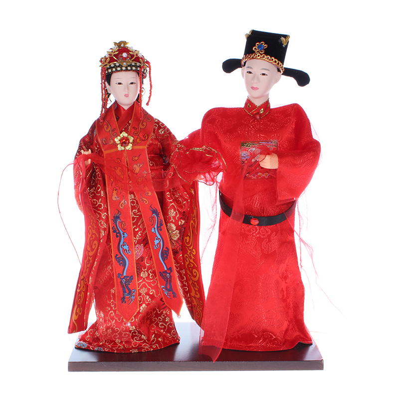 Classical Chinese bride and Groom Wedding Dolls furnishings decoration decoration decoration Home Furnishing characters2