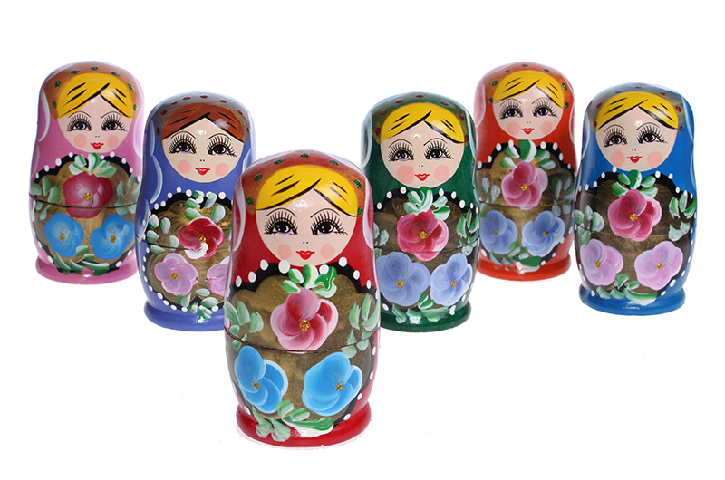 Western style retro wooden matryoshka handicrafts ornaments Home Furnishing decorative ornaments7