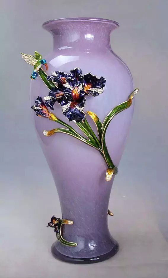 Western style garden style happy iris vase home decoration1