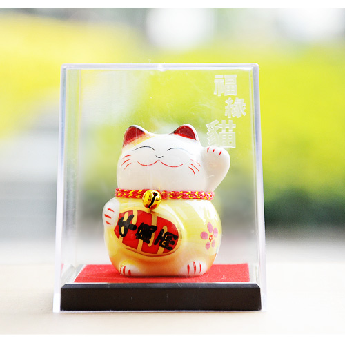Lucky draw Japanese ceramic mini box cat shape ornaments decoration feng shui ornaments Home Furnishing2