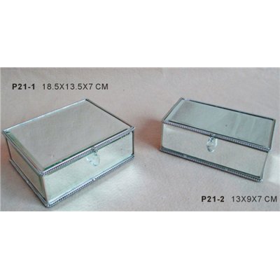 European simplified metal jewelry box jewelry box1