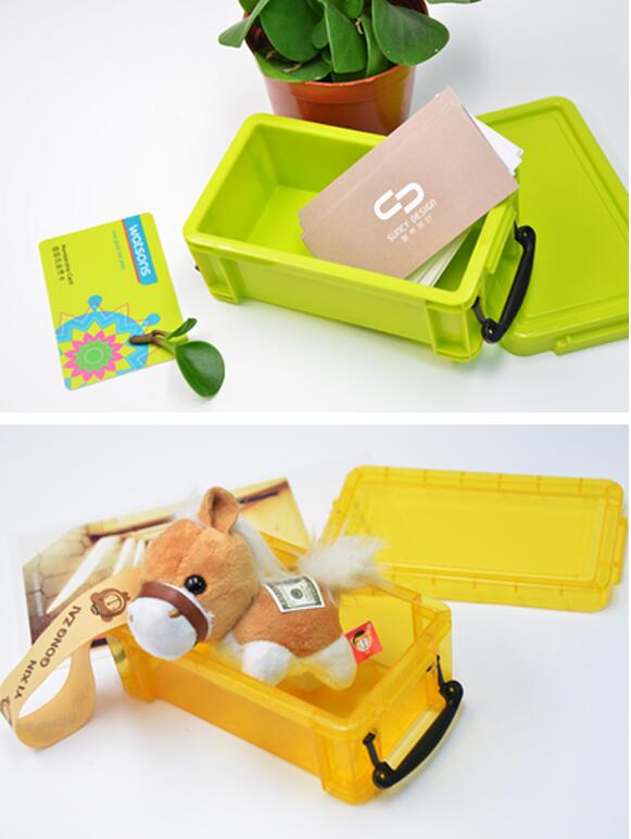 Simple portable PVC pure color storage box qs-0091